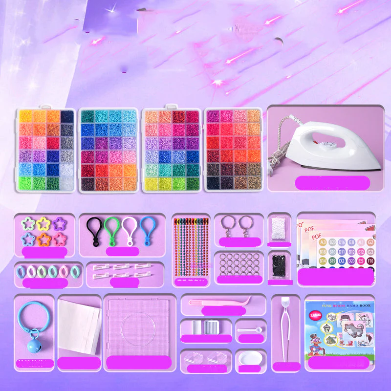 📢📢50% DE RÉDUCTION !!! 🎅Kit complet de perles à repasser de 96 couleurs - Image 13