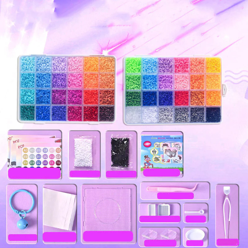 📢📢50% DE RÉDUCTION !!! 🎅Kit complet de perles à repasser de 96 couleurs - Image 3