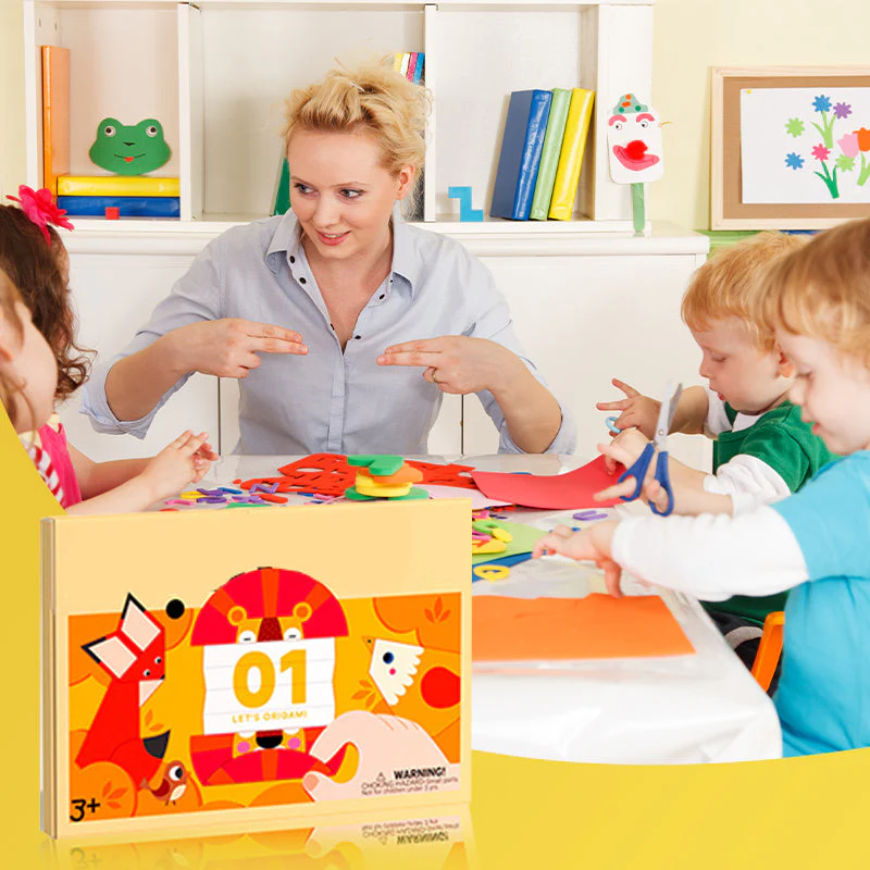 📢📢50% DE RÉDUCTION ! ✨Kit Complet de Papier 3D Coloré à Découper et Assembler