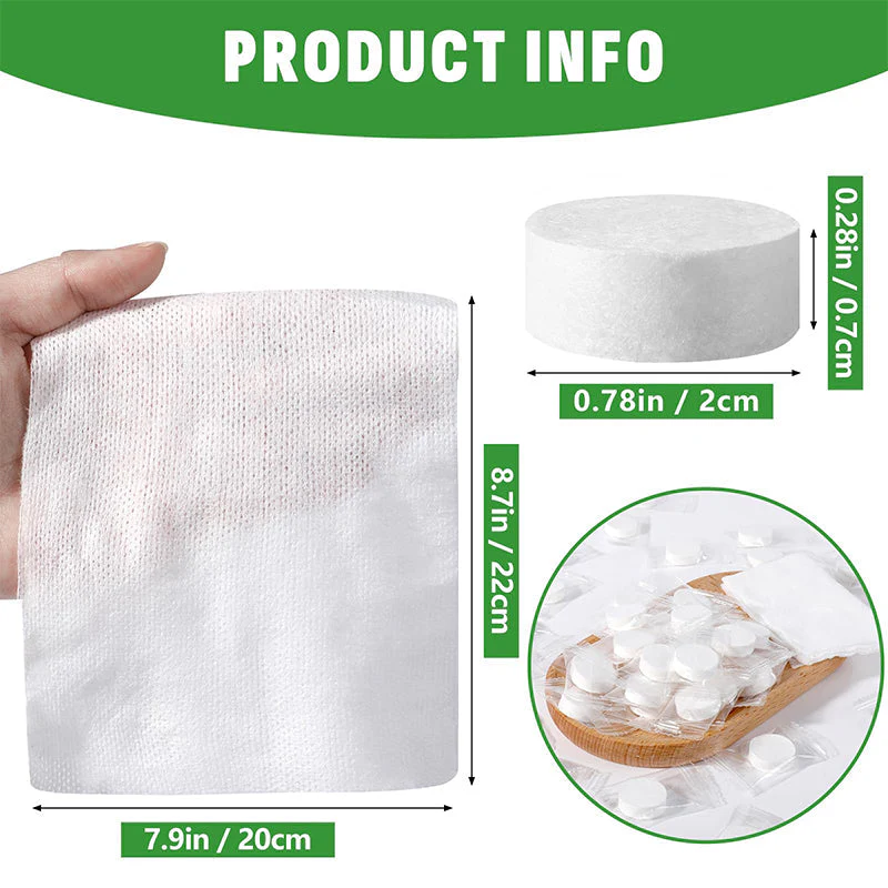🏆🌸 Vente Flash ⚡ 50K+ VENDU !!! ✨ Tablettes de serviettes comprimées - 100% coton pur de haute qualité - Image 15