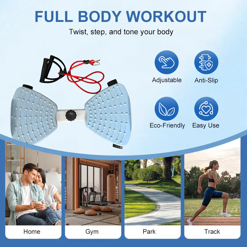 📢📢50 % de réduction !! ⏰Stepper de Cardio Compact avec Torsion du Bassin – Entraînement Complet Corps & Maison, Jusqu’à 120 kg - Image 2