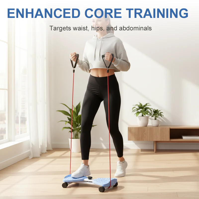 📢📢50 % de réduction !! ⏰Stepper de Cardio Compact avec Torsion du Bassin – Entraînement Complet Corps & Maison, Jusqu’à 120 kg - Image 4