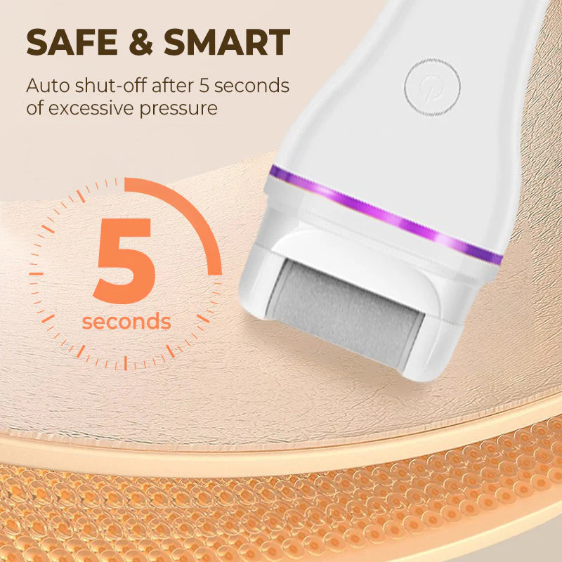 🎁 Temps limité 50% ✨Broyeur de pieds électrique rechargeable pour la maison moderne et portable ,avec 2 têtes de remplacement - Image 2