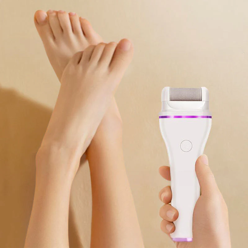 🎁 Temps limité 50% ✨Broyeur de pieds électrique rechargeable pour la maison moderne et portable ,avec 2 têtes de remplacement - Image 5