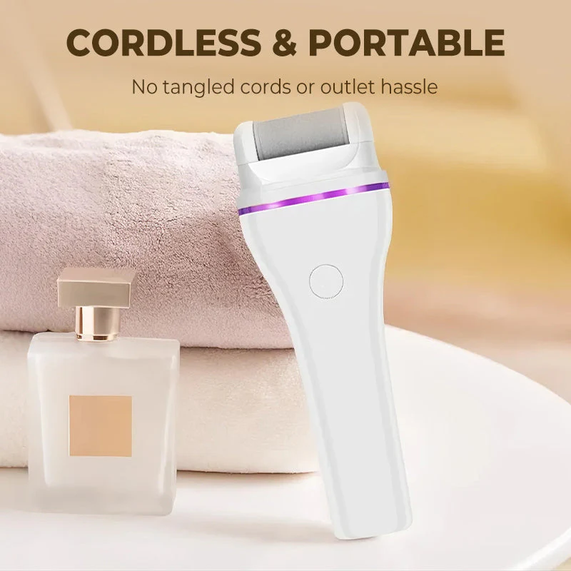 🎁 Temps limité 50% ✨Broyeur de pieds électrique rechargeable pour la maison moderne et portable ,avec 2 têtes de remplacement - Image 6