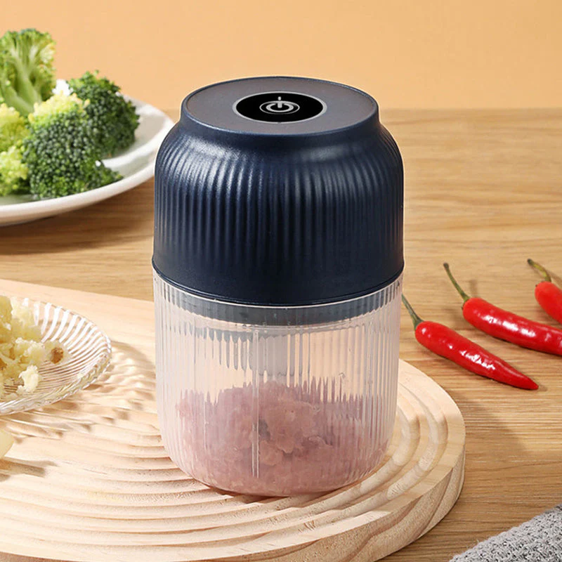 📢📢50 % de réduction !! ⏰🔪✨ 300ML Hachoir et Broyeur à Ail Électrique Sans Fil – Multifonctionnel & Portable 💪🍽️ - Image 5