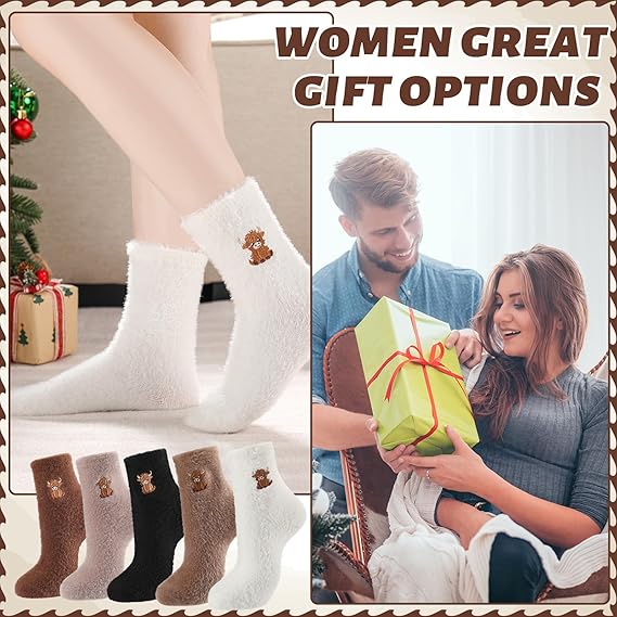 🔥Chaussettes douillettes brodées pour femmes avec motif de vache des Highlands - Image 6