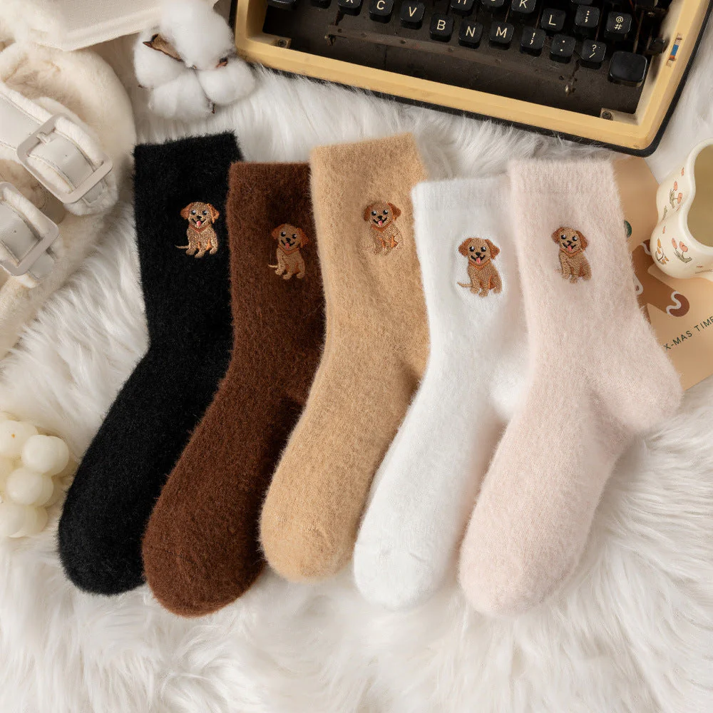 🔥Chaussettes douillettes brodées pour femmes avec motif de vache des Highlands - Image 8