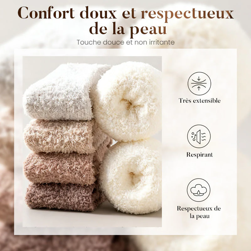 Chaussettes hautes au-dessus du genou, thermiques et confortables - Image 4