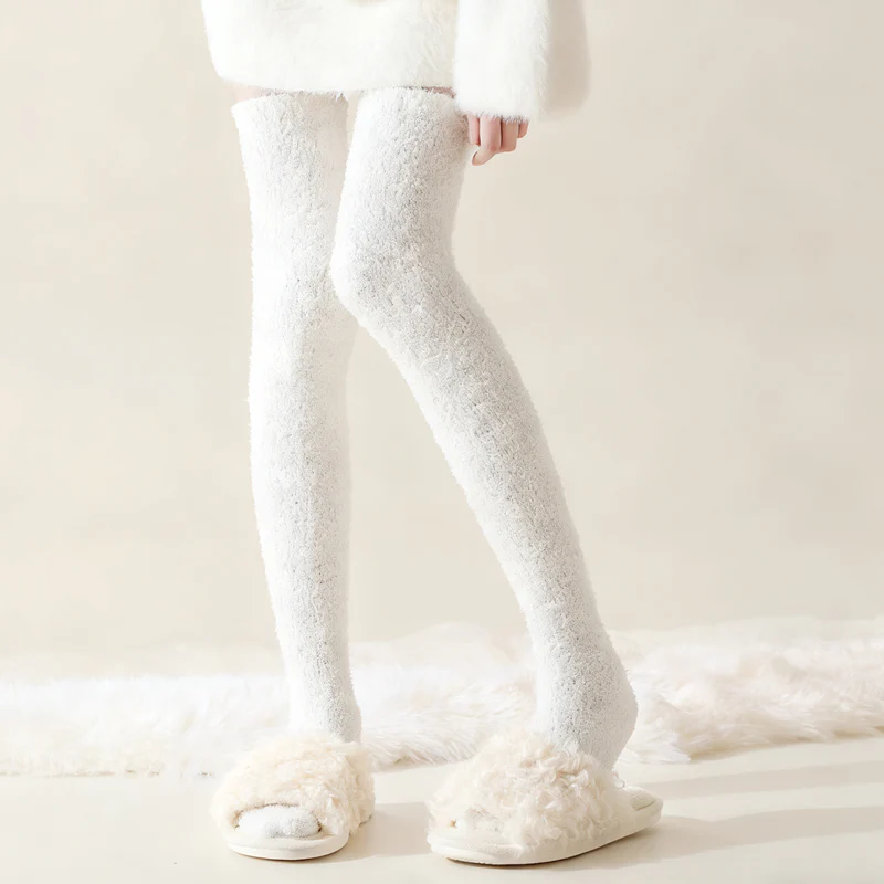 Chaussettes hautes au-dessus du genou, thermiques et confortables - Image 9