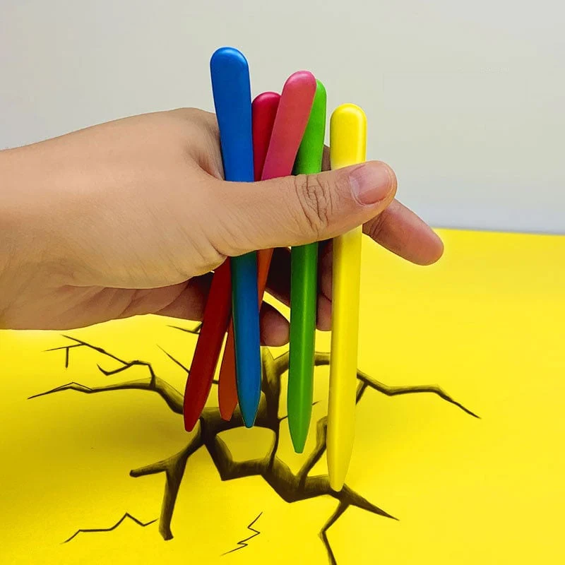 📢50% de réduction🌈✏️ Crayons triangulaires 36 couleurs - set de peinture pastel à l'huile non toxique et lavable 🎨 - Image 4