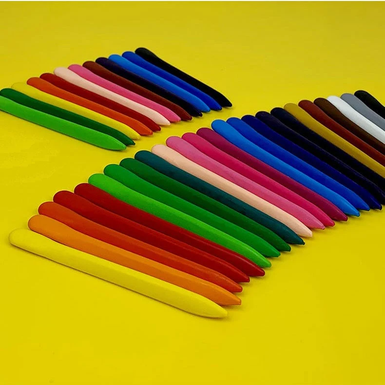 📢50% de réduction🌈✏️ Crayons triangulaires 36 couleurs - set de peinture pastel à l'huile non toxique et lavable 🎨 - Image 7