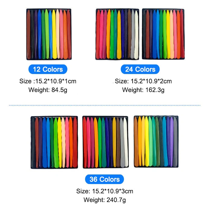 📢50% de réduction🌈✏️ Crayons triangulaires 36 couleurs - set de peinture pastel à l'huile non toxique et lavable 🎨 - Image 9