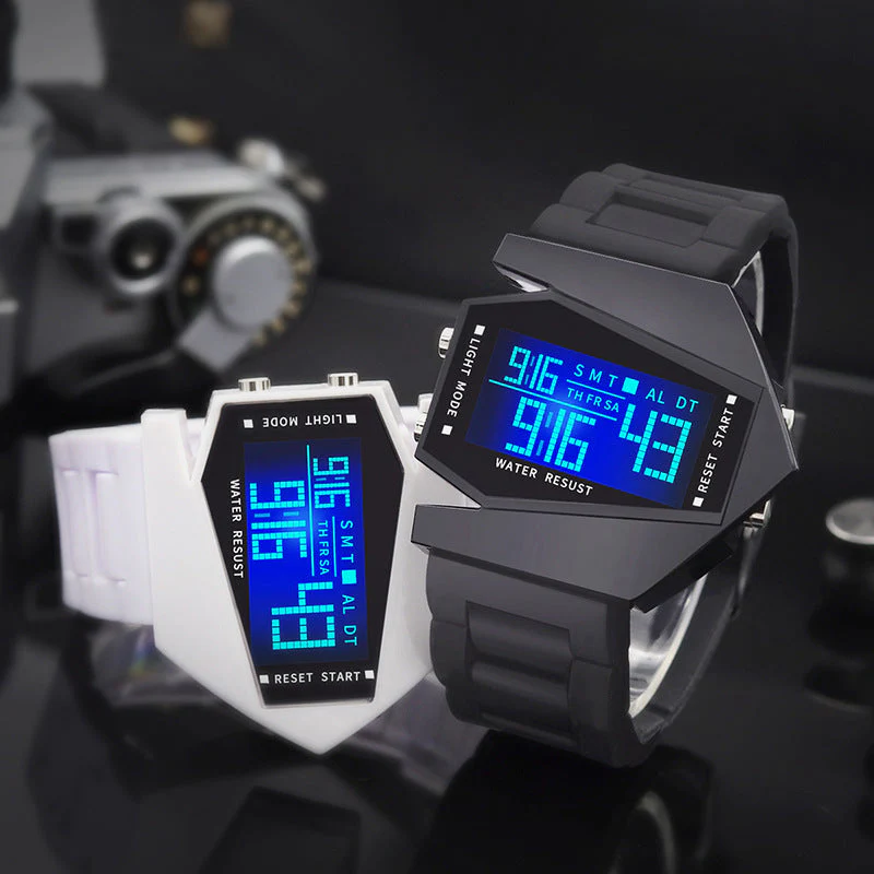 📢📢50 % de réduction !! ⏰ Montre Pilote LED Créative – Style Futuriste, Affichage Lumineux & Parfaite pour Cadeau Trendy 2026 ✨ - Image 2
