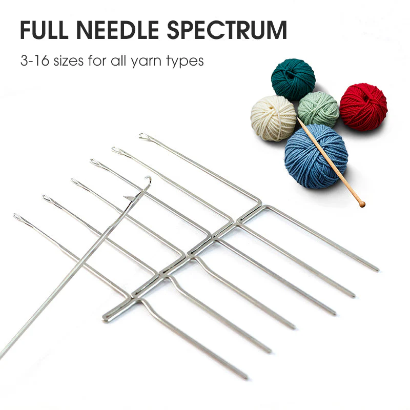 Crochets à tricoter avec languette pour pulls - Image 2