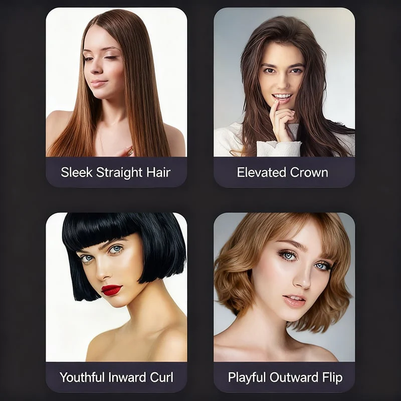 🎄60 % de réduction ! Lisseur Cheveux 2-en-1 Sans Fil avec Écran LED – Le Cadeau de Noël Parfait pour les Accros de la Coiffure ! 💖✨ - Image 5