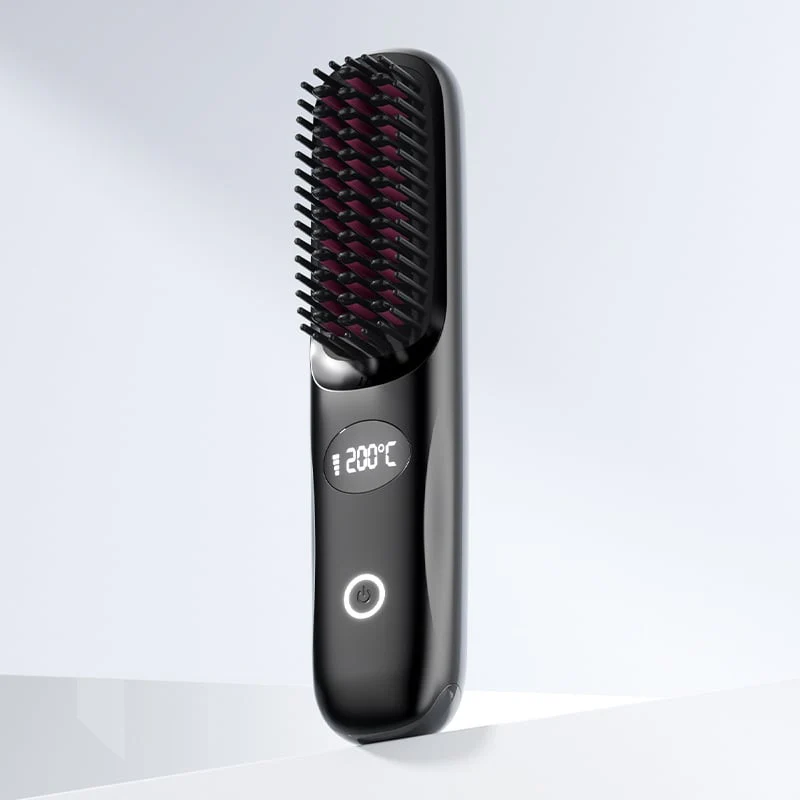 🎄60 % de réduction ! Lisseur Cheveux 2-en-1 Sans Fil avec Écran LED – Le Cadeau de Noël Parfait pour les Accros de la Coiffure ! 💖✨ - Image 9