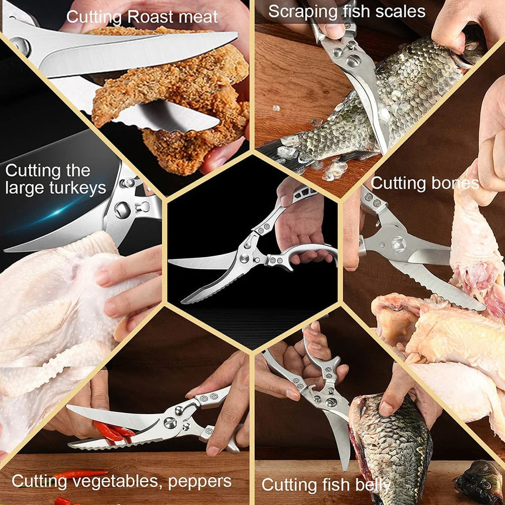 (🎅 HOT SALE NOW-49% OFF) -Heavy Duty Stainless Steel Bone-Cut Scissors - Image 4