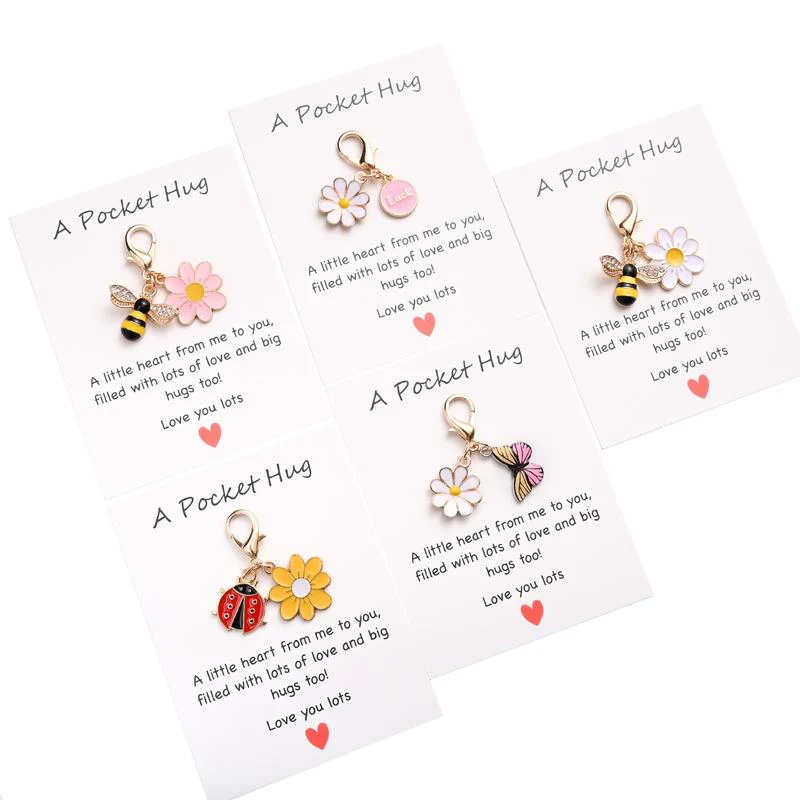 📢📢50% DE RÉDUCTION !!!✨💥Porte-clés et carte Daisy avec insecte mignon - Image 3