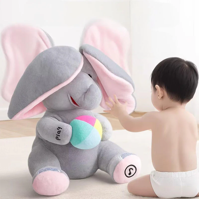 🐘 Jouet Doudou Éléphant Cache-Cache📢📢3 dernières heures : Grande vente⏰⏰ - Image 2