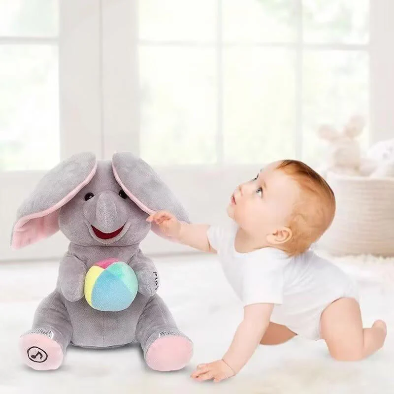 🐘 Jouet Doudou Éléphant Cache-Cache📢📢3 dernières heures : Grande vente⏰⏰ - Image 7