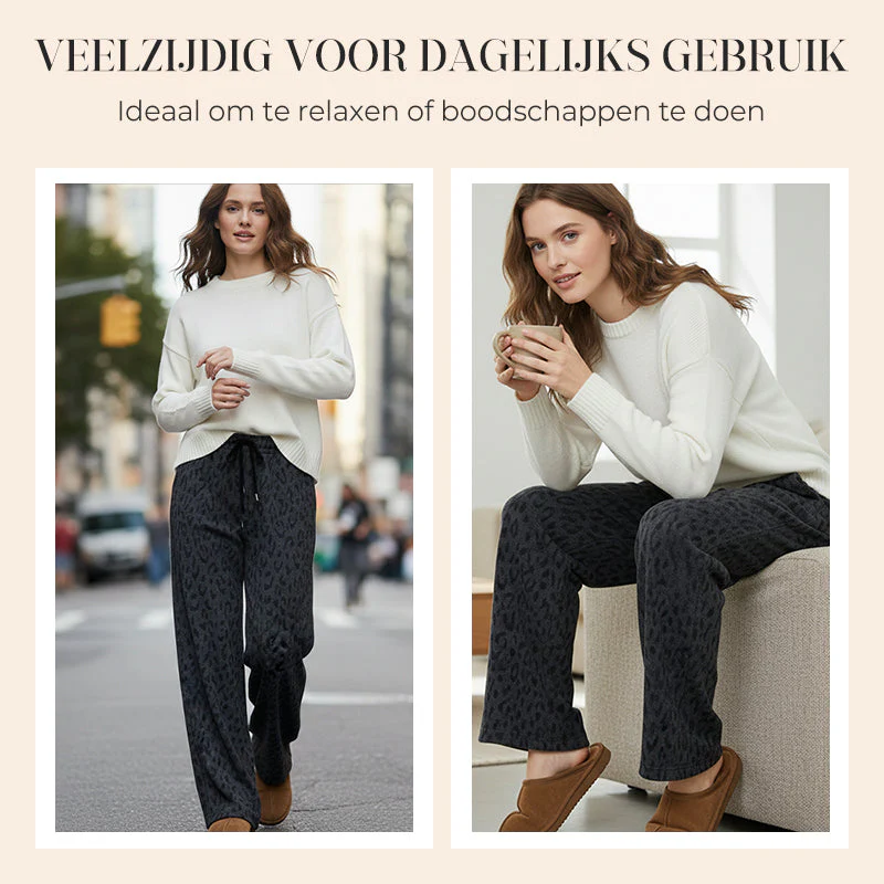 👖 60% DE RÉDUCTION MAINTENANT ! 🐆 Pantalon de Survêtement Large à Imprimé Léopard pour Femme – Coupe Confortable, Tissu Doux & Style Audacieux 💃 - Image 2