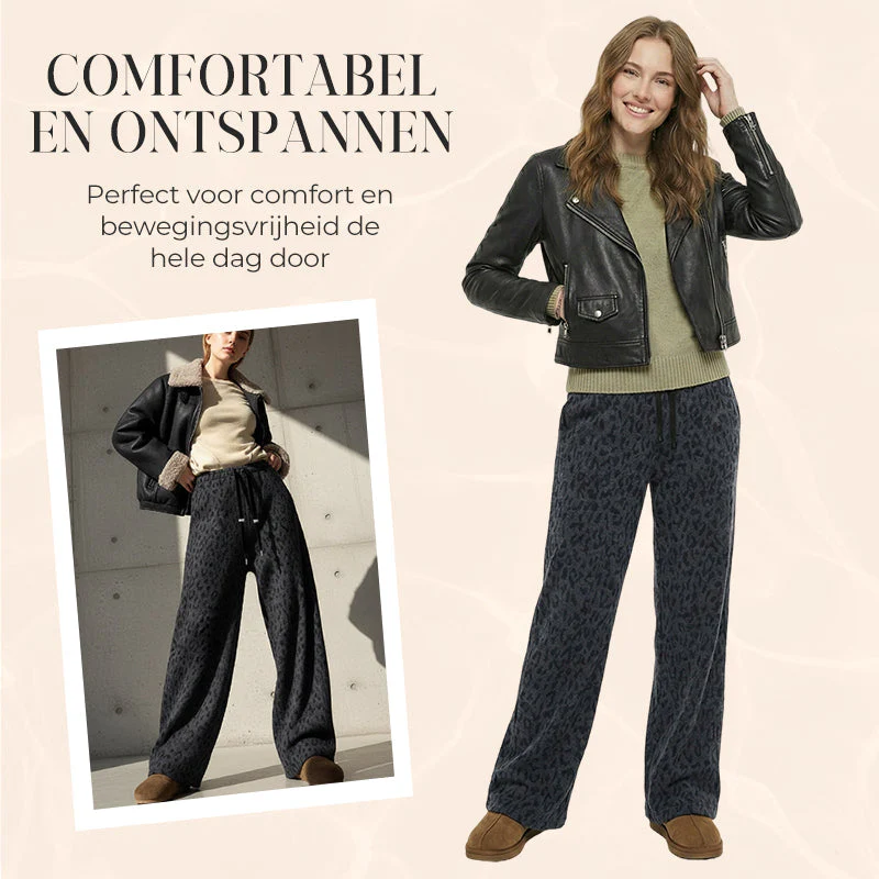 👖 60% DE RÉDUCTION MAINTENANT ! 🐆 Pantalon de Survêtement Large à Imprimé Léopard pour Femme – Coupe Confortable, Tissu Doux & Style Audacieux 💃 - Image 6