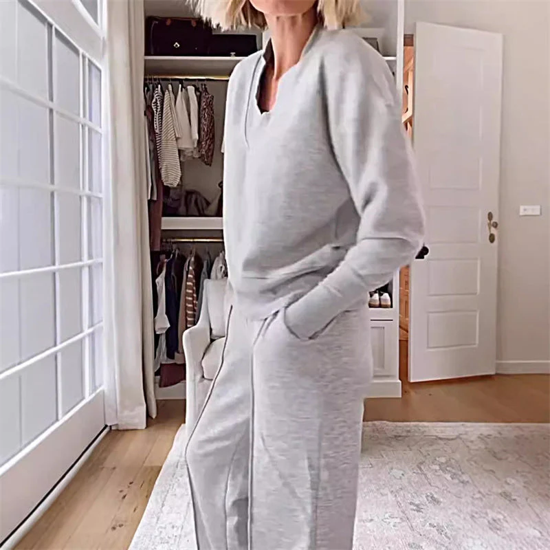 📢📢60 % de réduction !! ⏰Ensemble de mode décontracté pour femme (haut + pantalon) - Image 3