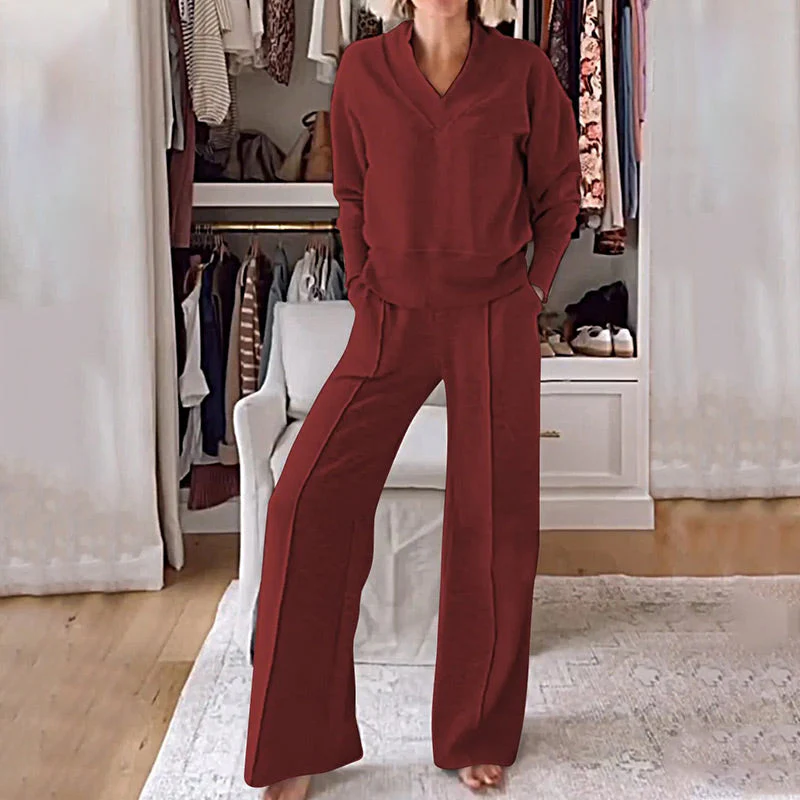 📢📢60 % de réduction !! ⏰Ensemble de mode décontracté pour femme (haut + pantalon) - Image 6