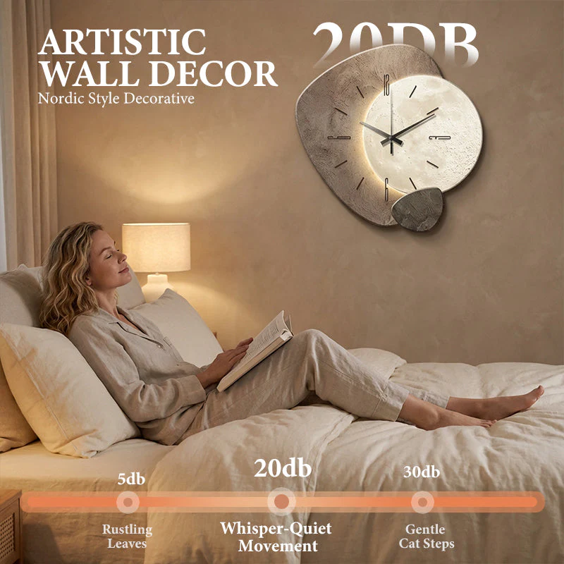 📢📢60 % de réduction !! ⏰Horloge murale décorative de style nordique - Image 2