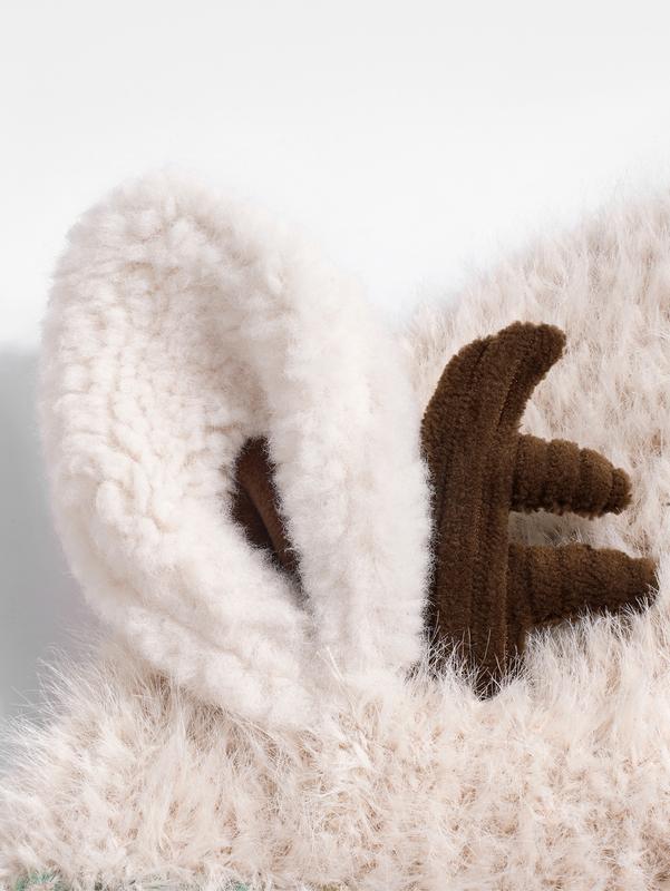 🎁🎄Soldes de Noël 54 % de réduction ! 🦌Bonnet de Noël festif à cornes, design original🧶 - Image 5