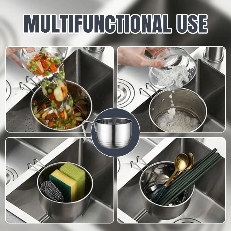 👨‍🍳👩‍🍳🧑‍🍳 Panier de filtre pour évier de cuisine suspendu multifonctionnel - Image 4