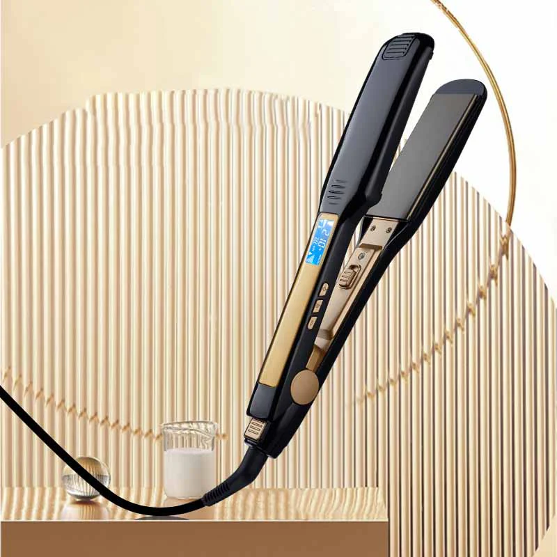 ✅ Plaques titine ultra-lisses – 0 frisottis, 100% brillance🔥 Lisseur/styler avec écran LCD et température réglable💞Créez des cheveux soyeux instantanément💞 - Image 13