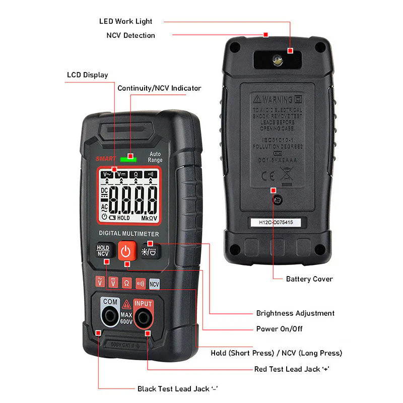 🔥BUY 2 GET 47% OFF💝Digital Smart Multimeter - Image 3