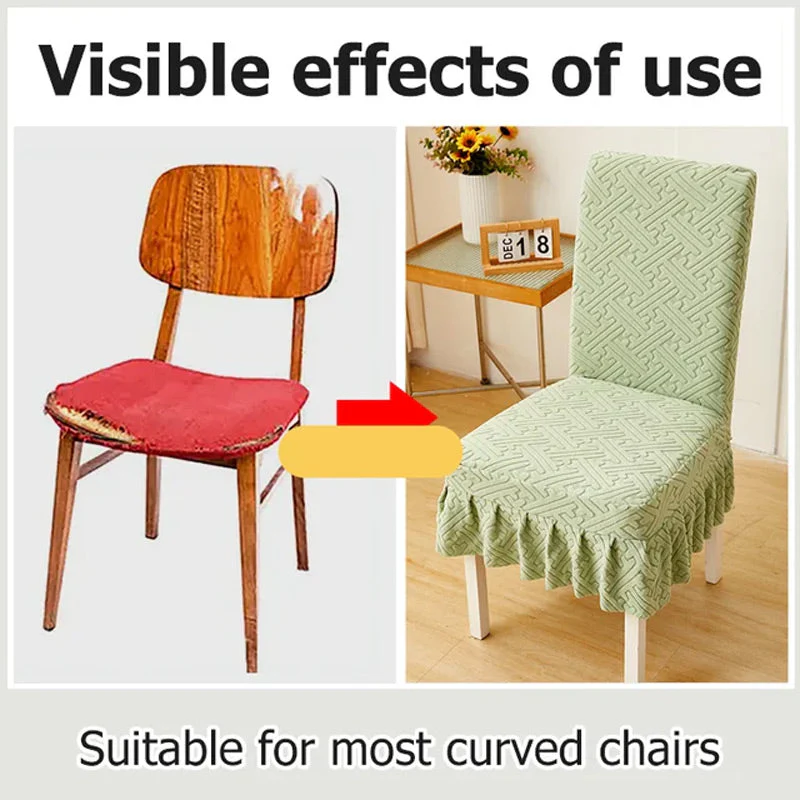 📢📢50% DE RÉDUCTION !!! 🎅🪑Lot de housses pour chaises de salle à manger ✨Donnez un coup de jeune à votre intérieur pour les fêtes ! Rafraîchissez votre salle à manger🎄 - Image 3