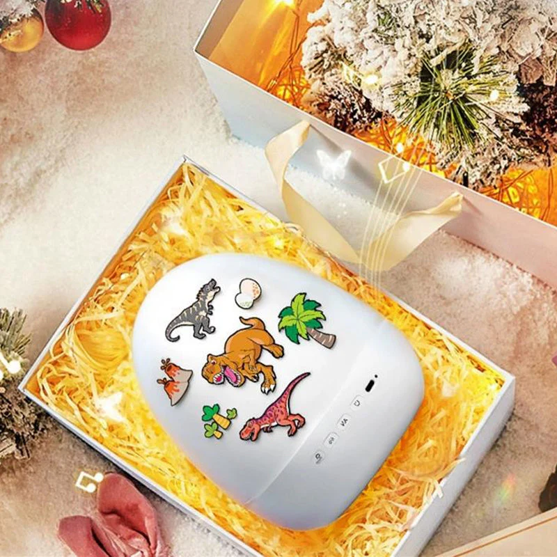 📢📢50 % de réduction !!!🎅Projecteur veilleuse œuf de dinosaure avec musique pour enfants - Image 6