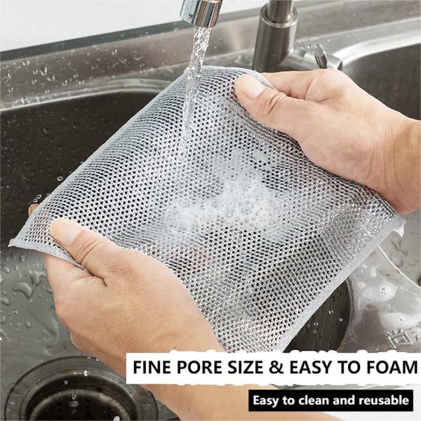 📢🎁Achetez 3 obtenez 5 gratuits (24pièces)✨ Chiffons Vaisselle Multi-Usages en Fil Métallique – Anti-Rayures & Ultra-Résistants 🧽💥 - Image 3