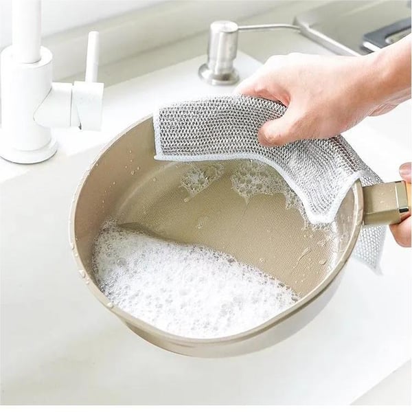📢🎁Achetez 3 obtenez 5 gratuits (24pièces)✨ Chiffons Vaisselle Multi-Usages en Fil Métallique – Anti-Rayures & Ultra-Résistants 🧽💥 - Image 8