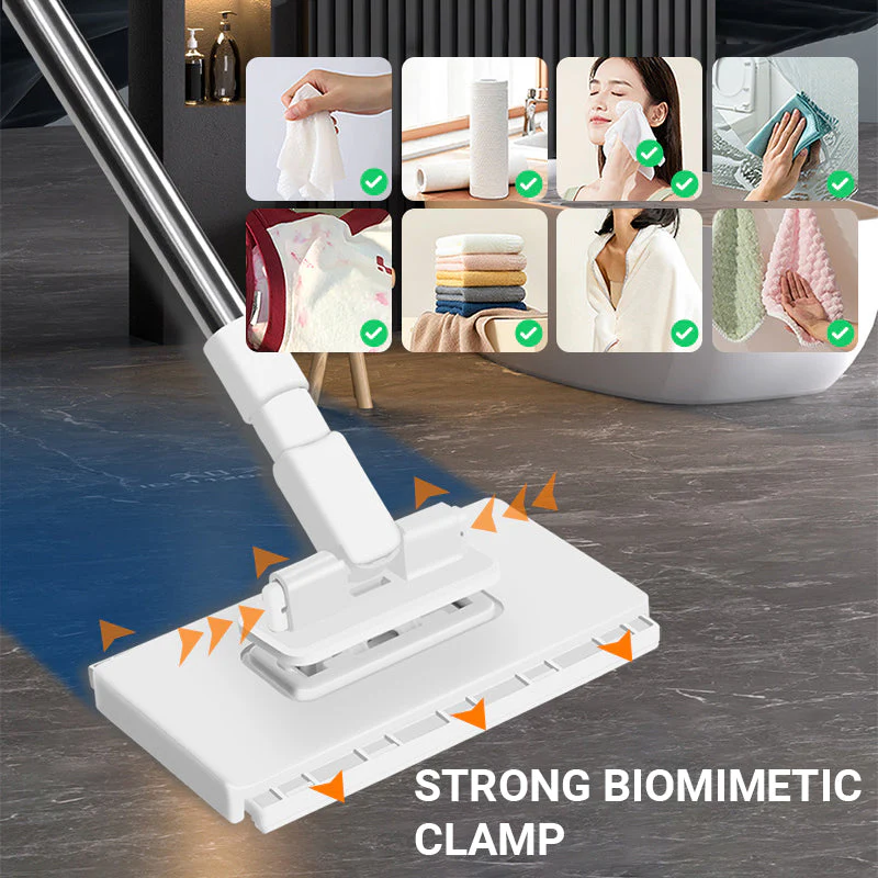 📢📢50 % de réduction !!!🎅Balai-serpillère anti-poussière jetable avec 4 chiffons réutilisables - Image 3