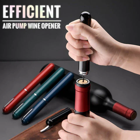 🍷 50% de réduction! ✨ Tire-bouchon à Pression d'Air – Ouvre en 3 Secondes, Design Stylo & Bouchon Inclus 🎁 - Image 7
