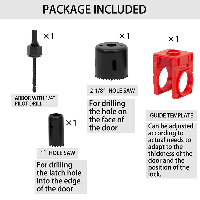 đ„ 50% de rĂ©duction sur la vente chaude 2025 đ„ Kit d'installation de serrure de porte - Image 10