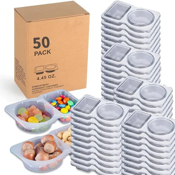 Contenants Réutilisables Alimentaires avec Deux Compartiments - Image 16