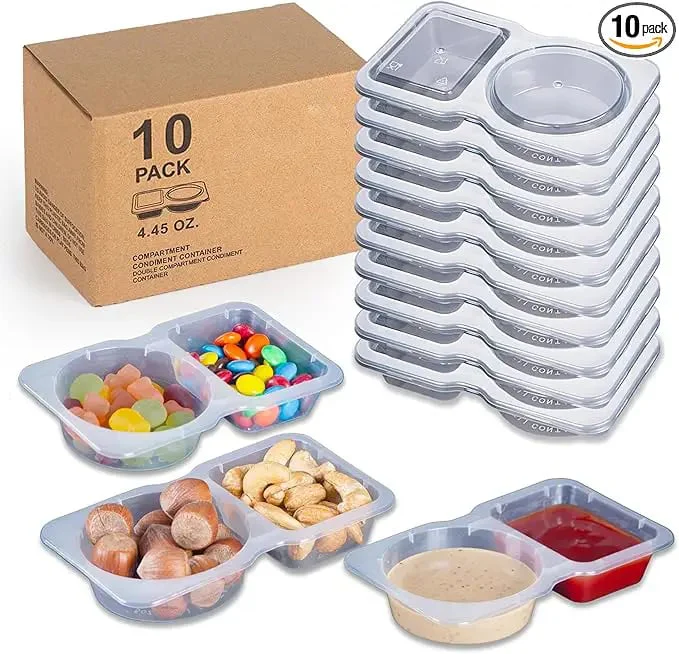 Contenants Réutilisables Alimentaires avec Deux Compartiments - Image 17