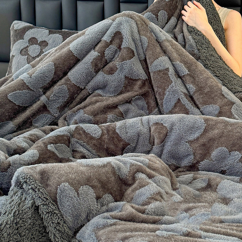 📢📢50 % de réduction !! ⏰Couverture jacquard double épaisseur en peluche - Image 16
