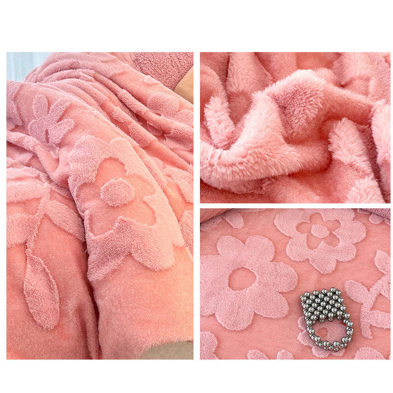 📢📢50 % de réduction !! ⏰Couverture jacquard double épaisseur en peluche - Image 2