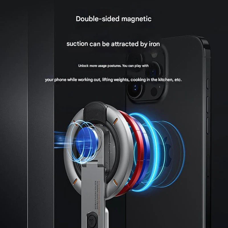 Double-Sided Magnetic Mobile Phone Ring Buckle Bracket - Image 4