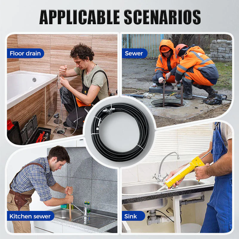 🏆Durée limitée moyenne 60% de réduction💥Serpent de plomberie pour drains bouchés - Image 4