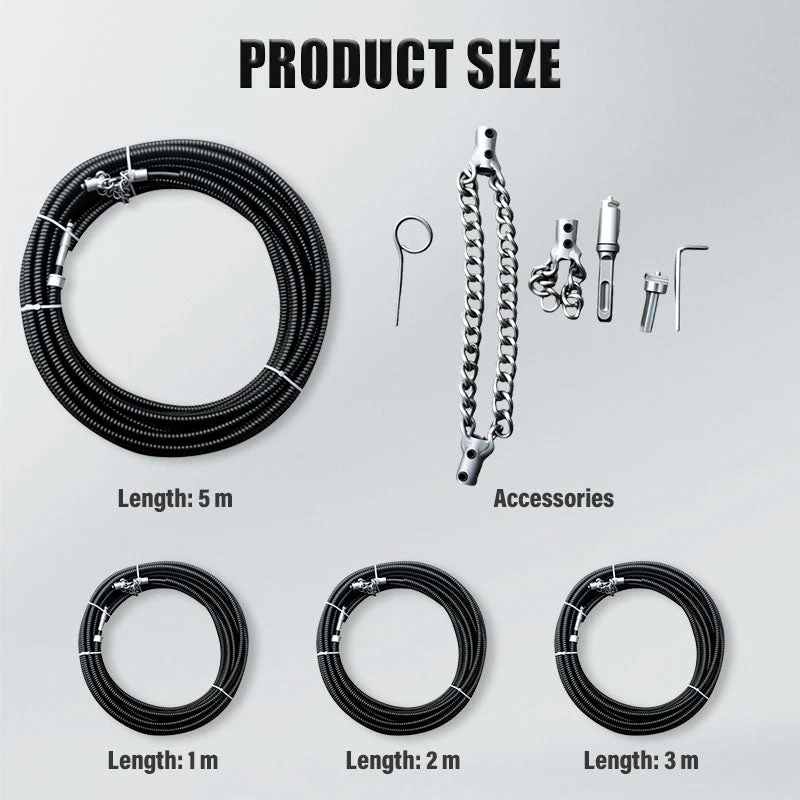 🏆Durée limitée moyenne 60% de réduction💥Serpent de plomberie pour drains bouchés - Image 6