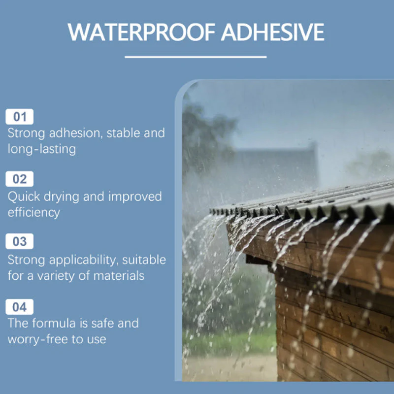 🏠✨Achetez 3 obtenez 1 gratuit💦Adhésif polyvalent, transparent et imperméable à séchage rapid - Image 5