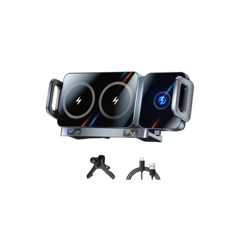 📢📢3 dernières heures : Grande vente⏰⏰Support de téléphone sans fil à double bobine pour voiture - Image 10